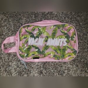 "Vacay Awaits" Travel Toiletries Makeup Bag